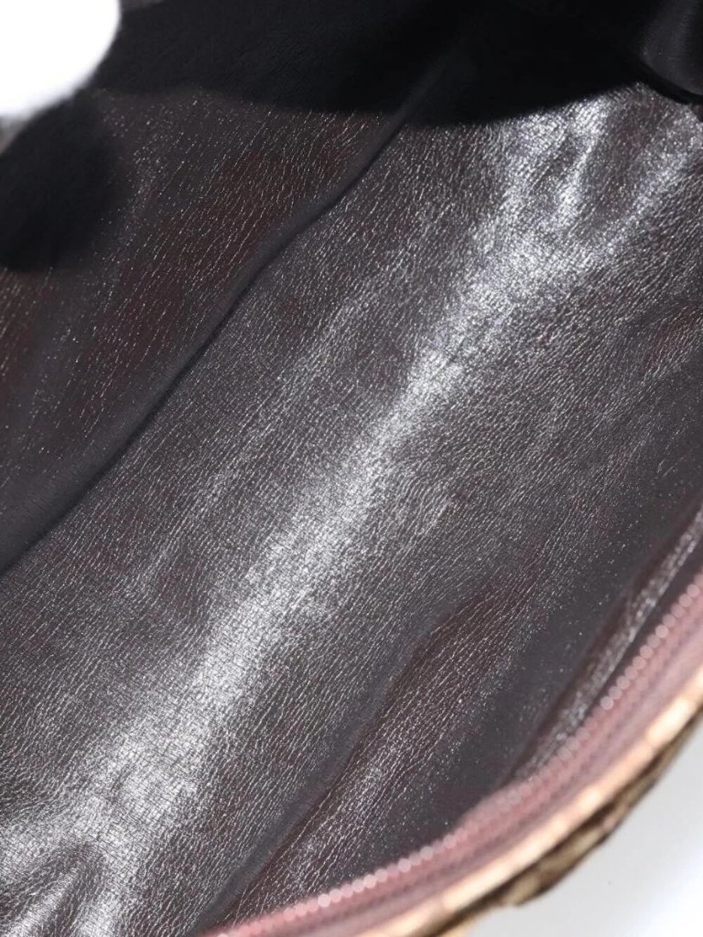 Christian Dior Trotter Canvas Shoulder Bag Brown Gold Auth bs32243 - Picture 11 of 16